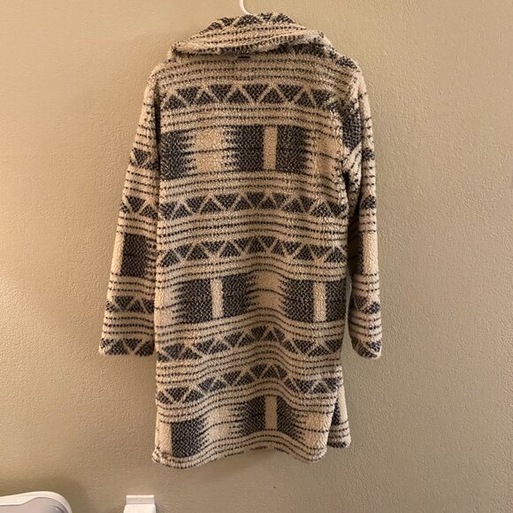 Billabong Aztec Boho Sherpa Fleece Coat / Jacket - Picture 3 of 4